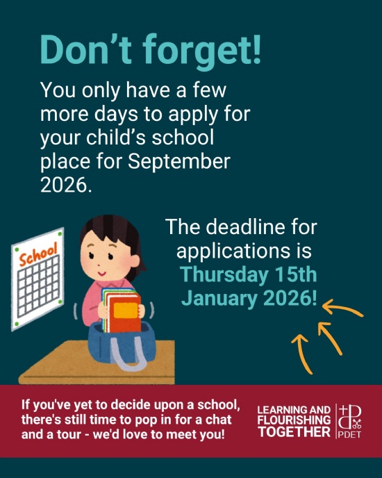 Reception September 2026 Applications